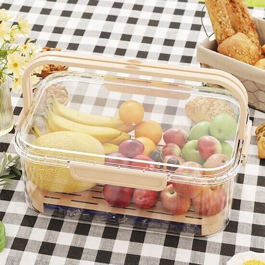 Cutie De Prânz Din Plastic Transparentă Cu Compartimente 300ml