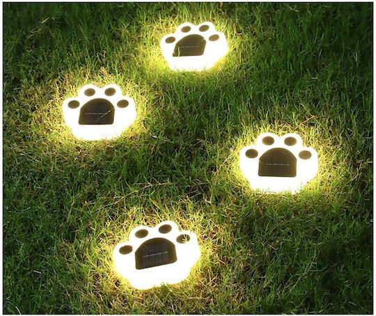 Set 4 Lampi Solare cu Lumină Alb Cald IP65 14x13x3cm