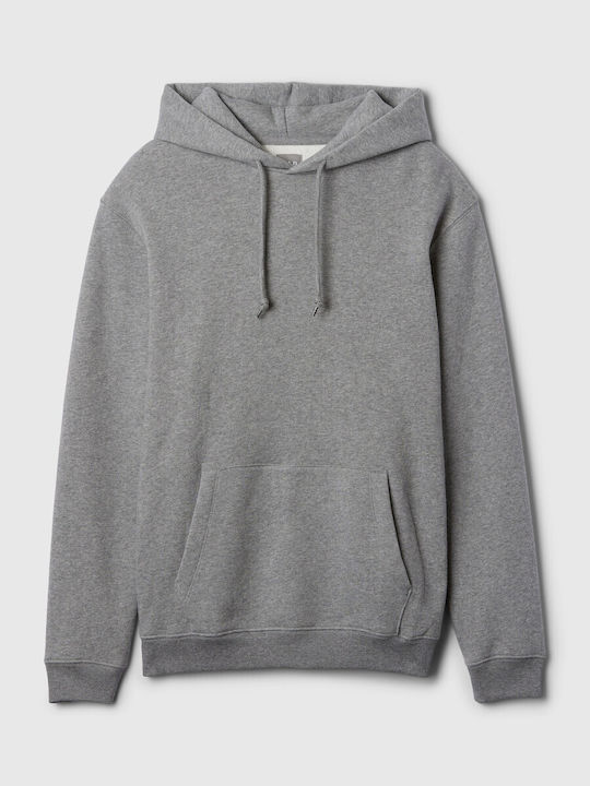 Sweatshirt Fleece with Hood Gray