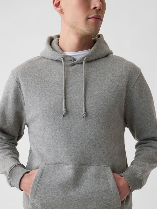 Sweatshirt Fleece with Hood Gray