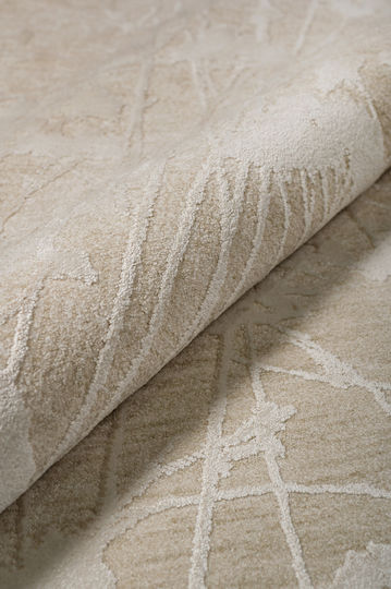 Biokarpet Wohnzimmer Teppich Amorin 03332α Hellbeige 160x240