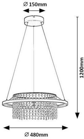 Rabalux LED Smart Κρεμαστό Φωτιστικό Μαύρο Rabalux LED Smart Κρεμαστό Φωτιστικό Μαύρο