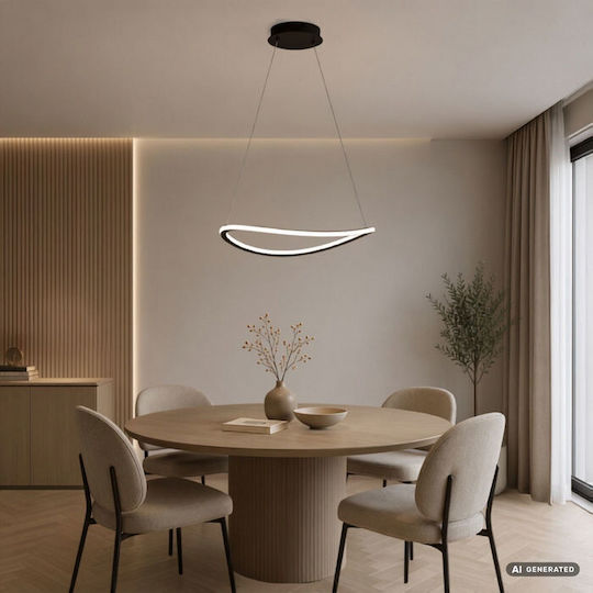 Rabalux Rabalux Deckenleuchte Schwarz LED mit Verstellbarem Weißlicht 53x52cm