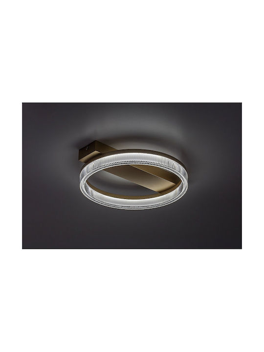 Rabalux Smart Deckenleuchte montieren 37cm Gold mit Integrierte LED und Fernbedienung