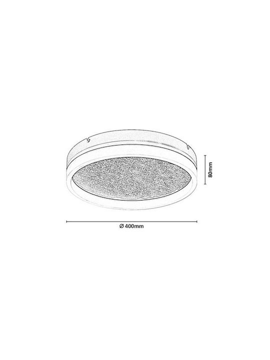 Rabalux Smart Deckenleuchte Montage Grau mit Integrierter LED und Fernbedienung Rabalux Smart Deckenleuchte Montage Grau mit Integrierter LED und Fernbedienung