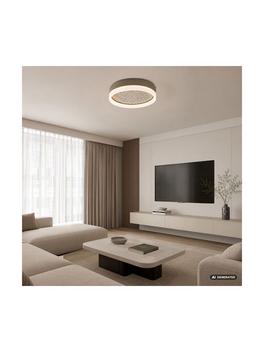 Rabalux Smart Deckenleuchte Montage Grau mit Integrierter LED und Fernbedienung