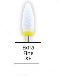 Ceramic Nail Drill Bit with Flame Shape Bit