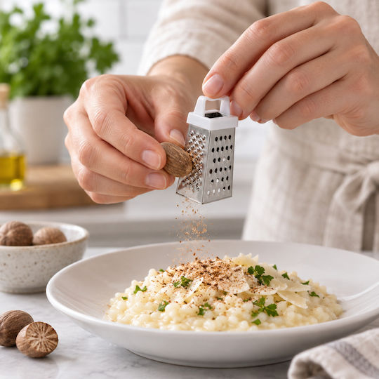 Fackelmann Grater Rectangular Mini Inox 3x7cm