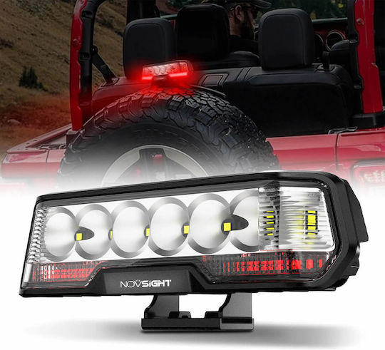 Водоустойчива Алуминиева LED Лента Spot 16.3cm 38w 12-24v 4840lm 6000k Студено Бяло Червено Ip68 A500-wl3r-6s Novsight