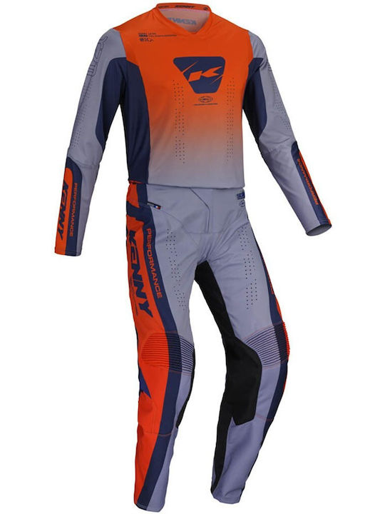 Kenny Performance Tricou Pentru Bărbați Motocross Mânecă Lungă Culoare Portocalie
