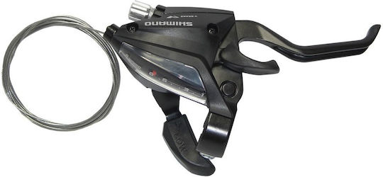 Shimano ST-EF500-7R-4A Right 7 Speed Internal Cable 2050mm V-Brake Need Power Modulator Black Ind. Pack