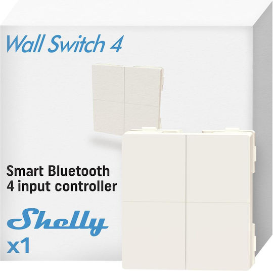 Shelly Blau Wand-Schalter 4 Adapter Legrand & Shelly