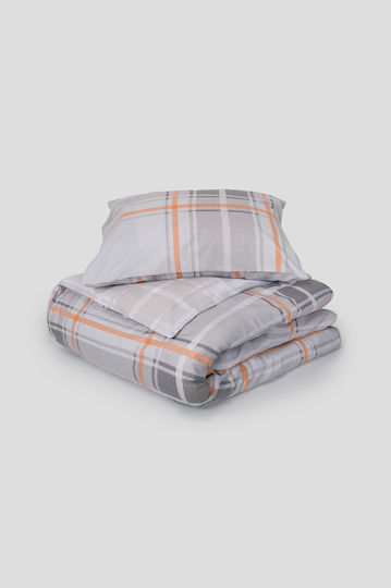 Viokarpet Duvet Cover Naf Naf Summit 153 Andes Orange Set Duvet Cover Single