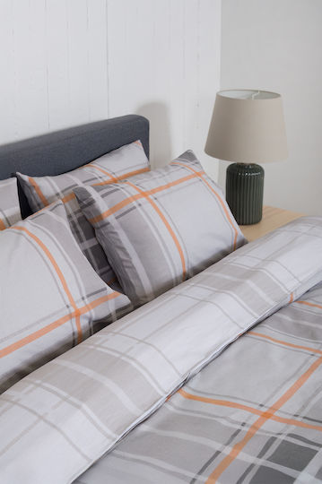 Viokarpet Duvet Cover Naf Naf Summit 153 Andes Orange Set Duvet Cover Single