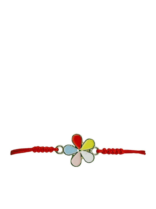 Martisor Bracelet Women Children Jolie Multicolored Flower Design Set 12 Pieces Enameled Pendant Adjustable Cord Red Martisor Bracelet Women Children Jolie Multicolored Flower Design Set 12 Pieces Enameled Pendant Adjustable Cord Red