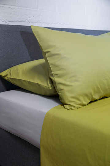 Biokarpet Bettlaken Naf Naf Hue Willow-ghost Graues-Set Bettlaken