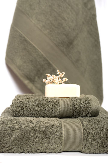 Biokarpet Naf Naf Bonjour Towels Olive Green-30x50