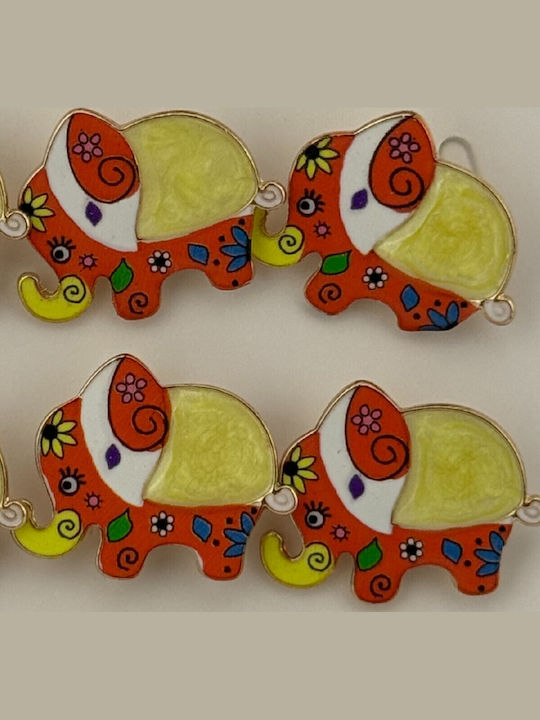 Set 12 Pinuri Mărțișor Copii Jolie Elefant Design Multicolor