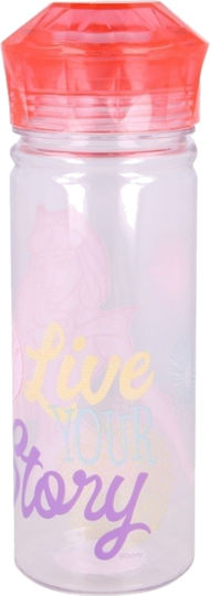 Stor Kids Water Bottle Disney Princess from Transparent Tritan Plastic 580ml