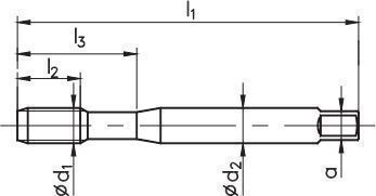 Fanar Handgewindebohrer M10 Hsse Edelstahl Stahl C2-111801-0100