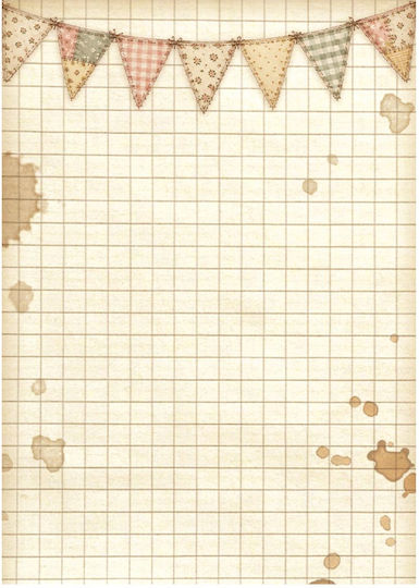 Set of 8 Decoupage Rice Papers Backgrounds Stamperia 10.5×14.8cm Cozy Family