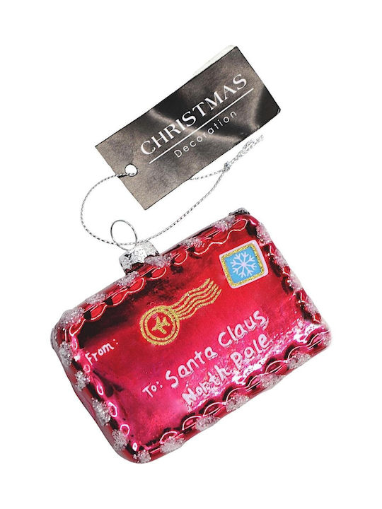 Hängender Weihnachtsbaumschmuck Glasartig Rote 6.5x8cm