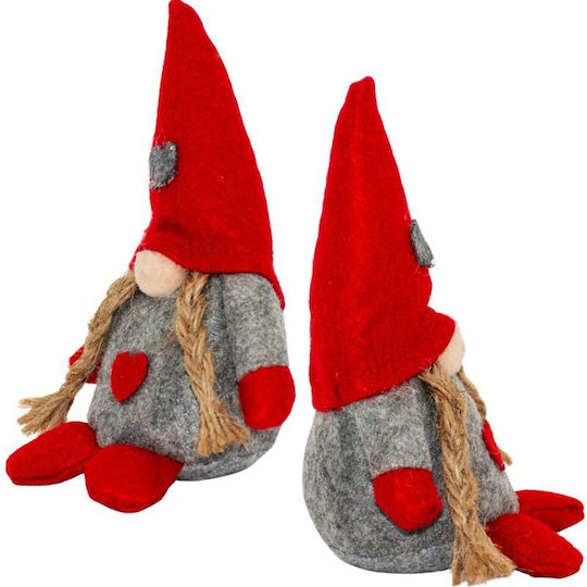 Decorative Christmas Santa Beige Plastic 14cm