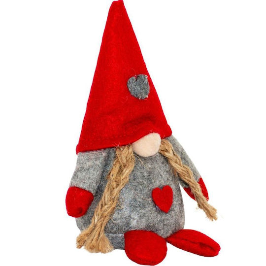 Decorative Christmas Santa Beige Plastic 14cm