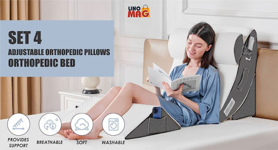 Ιατρικό Μαξιλάρι Αυχένα Memory Foam Λευκό