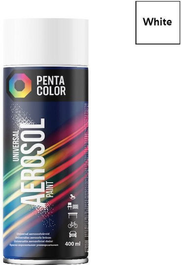 Pentacolor Pentacolor Sprühfarbe mit Matt Effekt Weiß R-9010 400ml