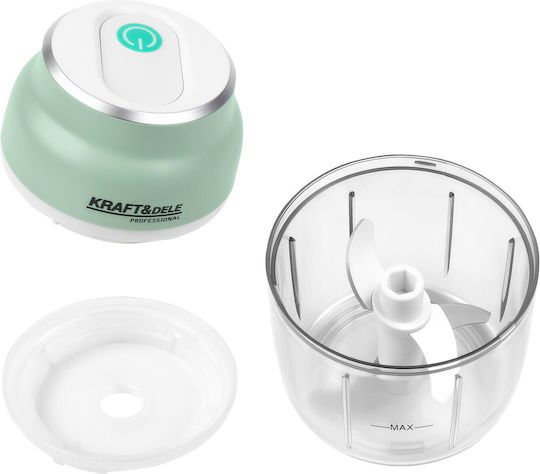 Kraft & Dele Mini Tocatoare Multi 28W cu Recipient 230ml Alb