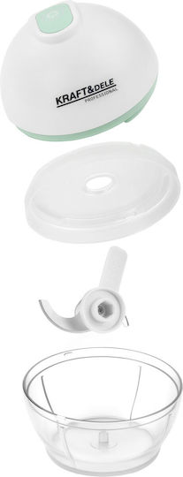Kraft & Dele Mini Tocatoare Multi 28W cu Recipient 150ml Alb