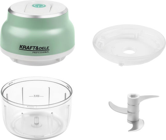 Kraft & Dele Mini Tocatoare Multi 28W cu Recipient 150ml Alb