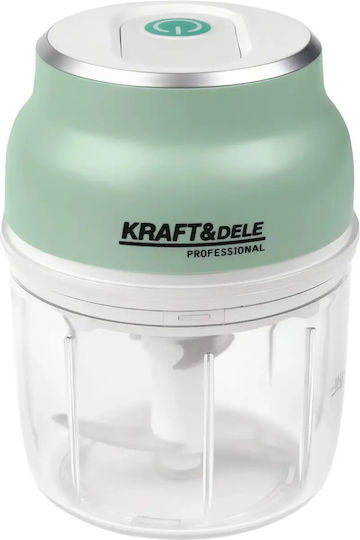 Kraft & Dele Mini Tocatoare Multi 28W cu Recipient 230ml Alb