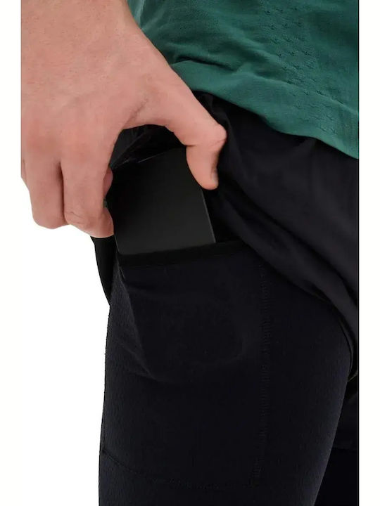 2-In-1 Sports Men's Shorts Relaxed Fit Black