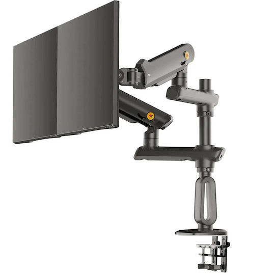 North Bayou D9C Desk Mounted Stand for 2 Monitors up to 50" with Extension Arm