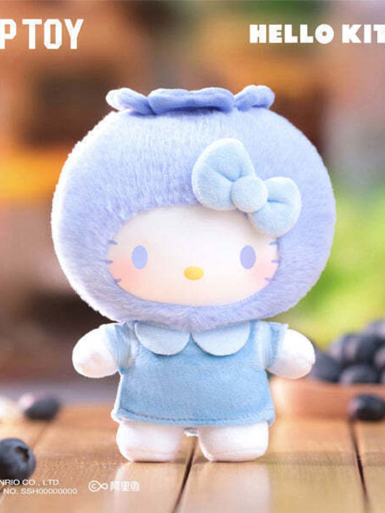 Plüschiger Schlüsselanhänger Hello Kitty Fruity Paradise Blind Box 1 Stück Zufallsauswahl