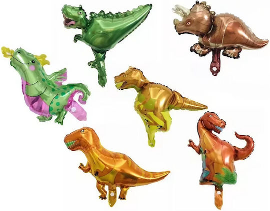Balon Zi De Naștere Dinozauri Folie Maro 47 cm