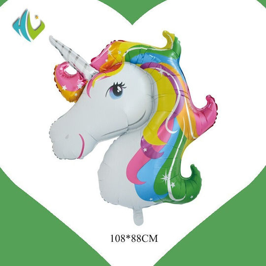 Flippy Geburtstags Luftballon Einhorn Folie Jumbo Weiß 108cm