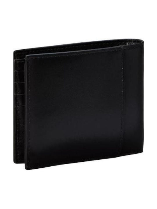 Set Leather Men's Wallet Black