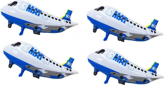 Baloane Zi De Naștere Avion Folie Jumbo Alb 82.5 cm