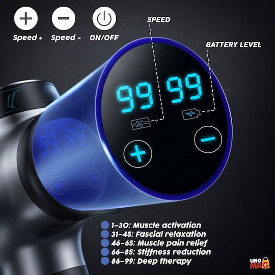 Linomag Linomag Elektrische Massager für Nacken, Rücken, Beine & Körper mit Vibration Silber