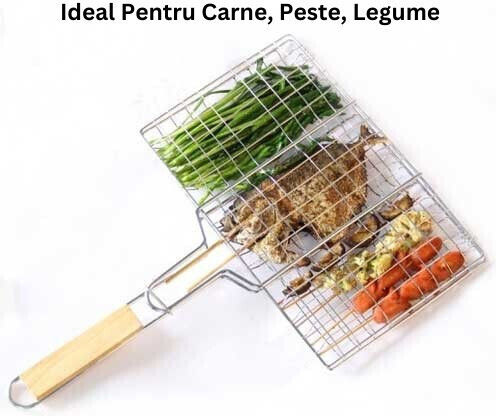 Grătar Metalic pentru Pește 32x19cm