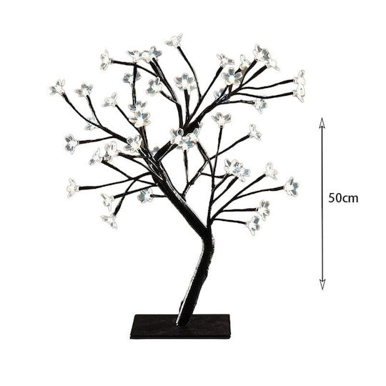 Illuminated Christmas Decorative Tree 45cm Electric White Illuminated Christmas Decorative Tree 45cm Electric White