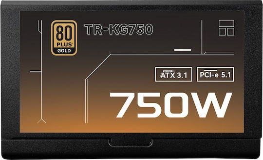 Thermalright 750W Negru Sursă de Alimentare Complet Modulară 80 Plus Gold (TR-KG750-sleeved)