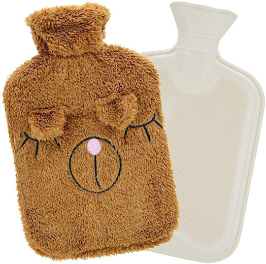 Victoria Sport Wärmflasche in Brauner Farbe mit Bezug Allgemeine Verwendung 32x20cm 1750ml