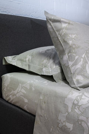 Viokarpet Diamond 252 Подредба Чаршафи King Size с Еластична Лента 240x270см Лилаво Зелен (4 Бройки)