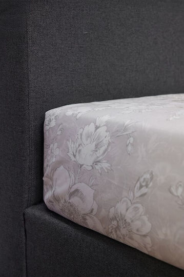 Viokarpet Diamond Подредба Чаршафи King Size с Еластична Лента 240x270см Перлен Сив 4 Бройки