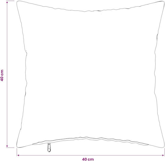 vidaXL Калъф За Възглавница Heerlen Мек Жълт 40x40см
