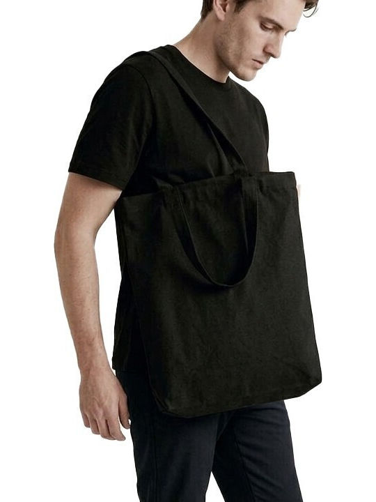 Cotton Tote Bag U-bag Salvador Long Handles 220g/m² – 10l Black